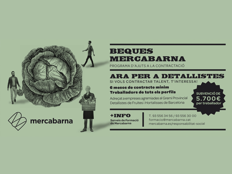 Becas Mercabarna: ayudas a la contratación para detallistas agremiados (1)